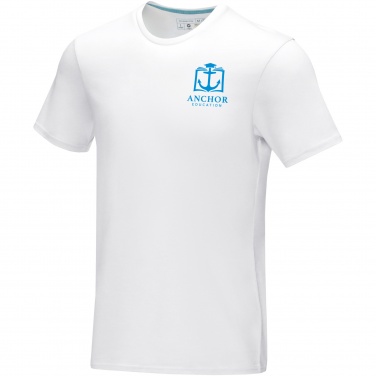 Logotrade profilreklam bild: Azurite kortärmad herr ekologisk t-shirt