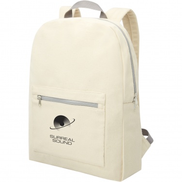 Logotrade profilreklam bild: Pheebs ryggsäck i 450 g/m² återvunnen bomull och polyester 10L