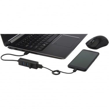 Logotrade kampanjprodukter bild: ADAPT USB 3.0-hubb av aluminium