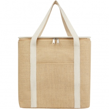 Logotrade presentreklam bild: Juta kylväska av 300 g/m² jute, 19 l