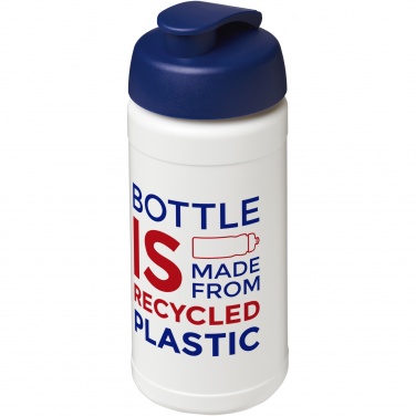 Logotrade reklamprodukter bild: Baseline 500 ml sportflaska med fliplock av återvunnet material