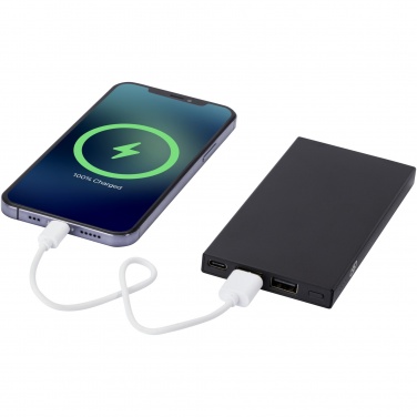 Logotrade reklamprodukter bild: Connect 5 000 mAh powerbank av återvunnen aluminium