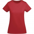 Breda kortärmad T-shirt för dam, Röd