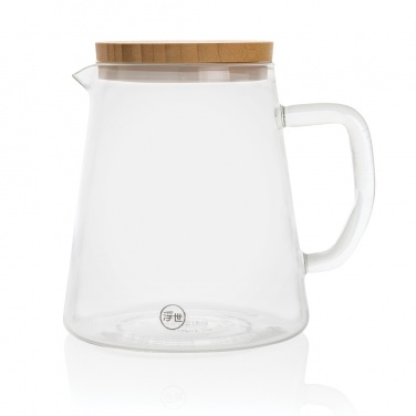 Logotrade profilprodukter bild: Ukiyo karaff i borosilikatglas med bambulock 1.2L