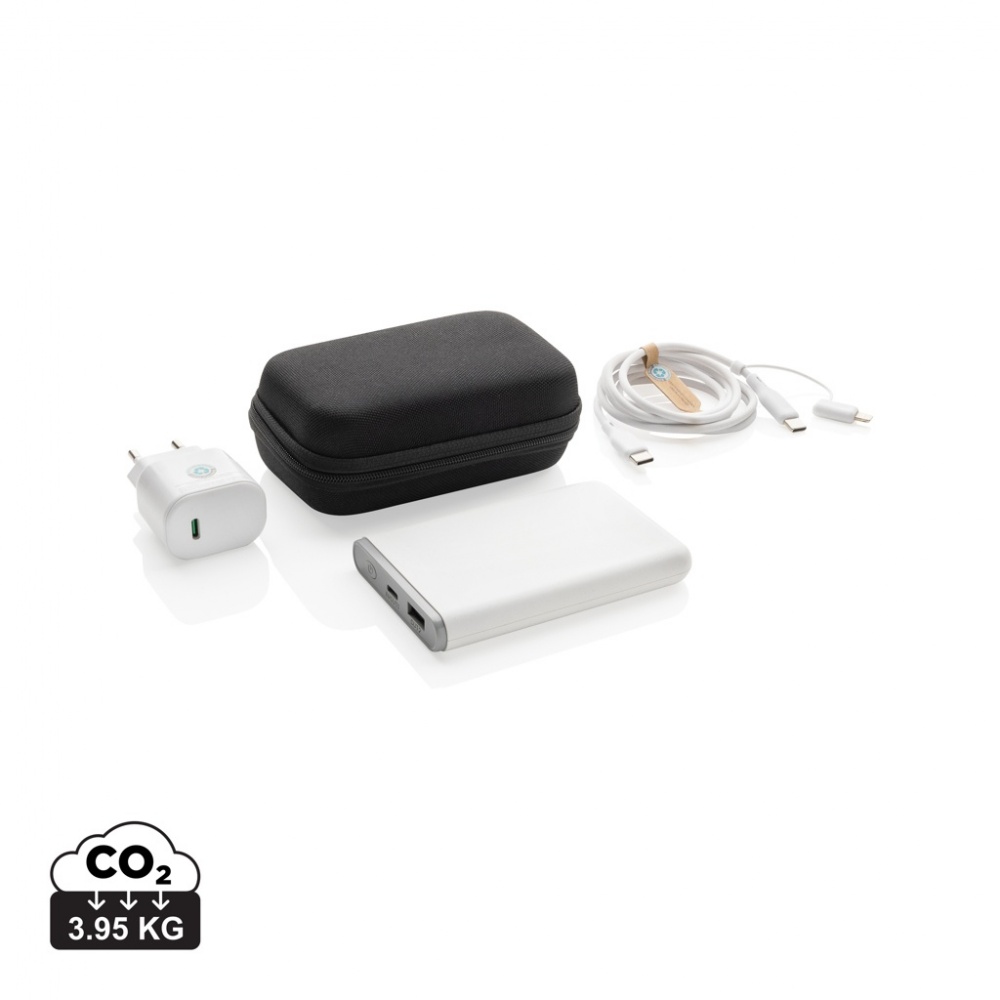 Logotrade kampanjprodukter bild: Surge 20W type C 3 delar laddningsset RCS återvunnen PET