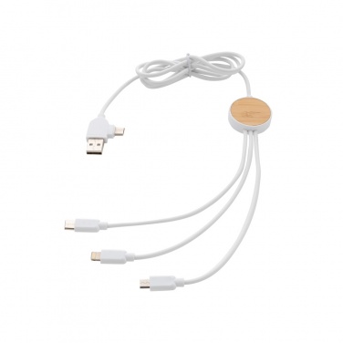 Logotrade profilprodukter bild: Ontario 6-i-1 kabel i RCS återvunnen plast