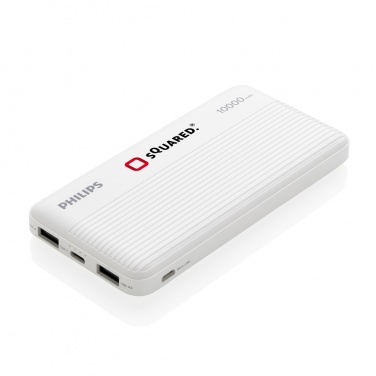 Logotrade reklamprodukter bild: Philips 10.000 mAh powerbank