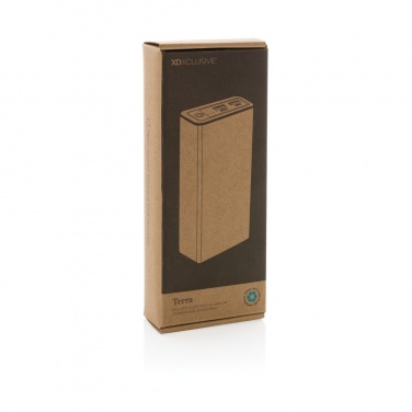 Logotrade presentreklam bild: Terra 20W/20.000 mAh powerbank, RCS återvunna material