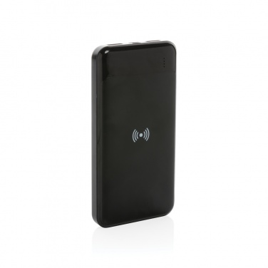 Logotrade profilprodukter bild: Trådlös powerbank i återvunnen plast, RCS standard