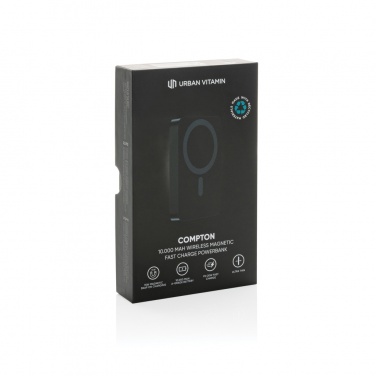Logotrade kampanjprodukter bild: Urban Vitamin Compton RCS plast/aluminium 10000mAh powerbank