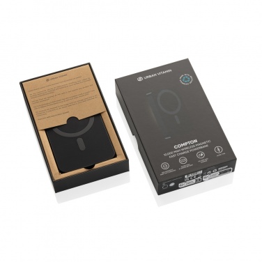 Logotrade profilreklam bild: Urban Vitamin Compton RCS plast/aluminium 10000mAh powerbank