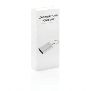 Logotrade kampanjprodukter bild: 1.000 mAh nyckelring powerbank