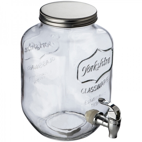 Logotrade presentreklam bild: Set dryck dispenser och glas ACAPULCO