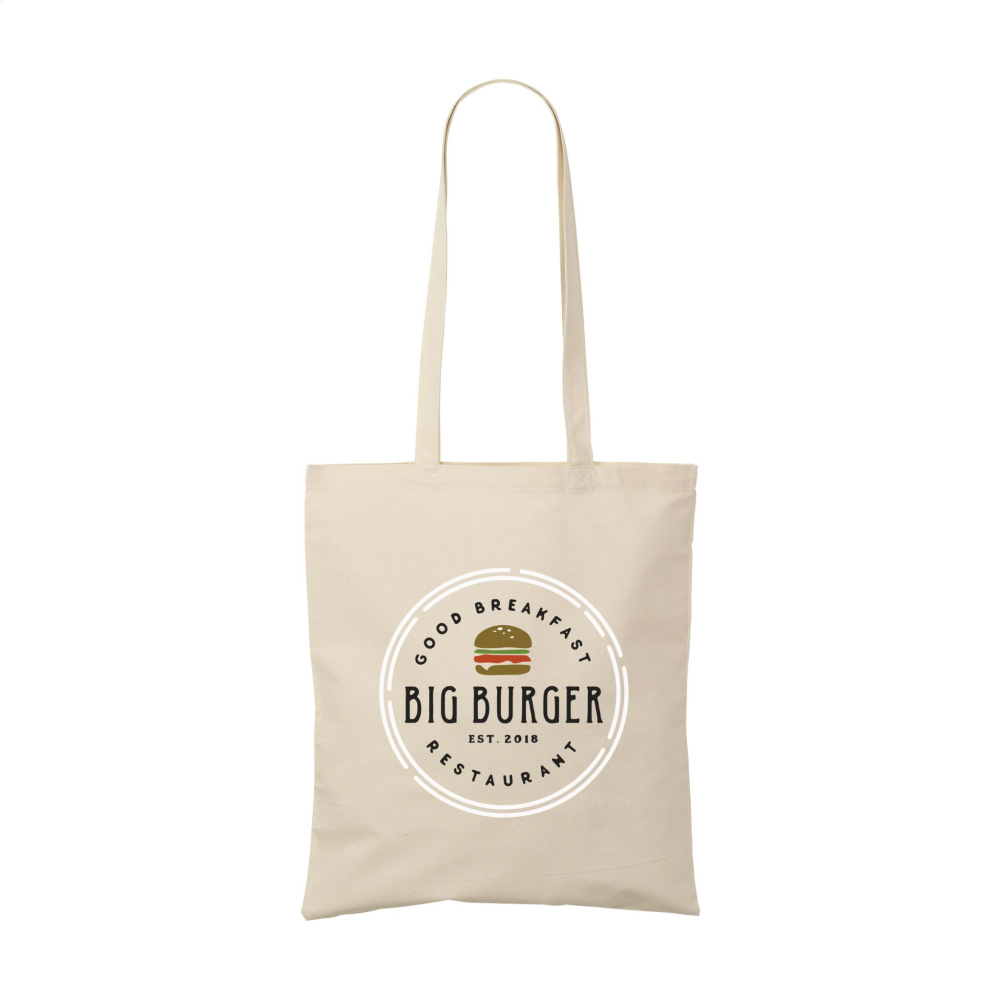 Logotrade presentreklam bild: ShoppyBag (180 g/m²) bomullspåse med långa handtag