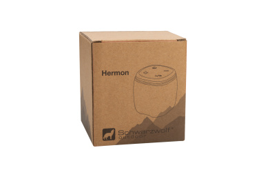 Logotrade profilreklam bild: Bluetooth-högtalare HERMON Schwarzwolf