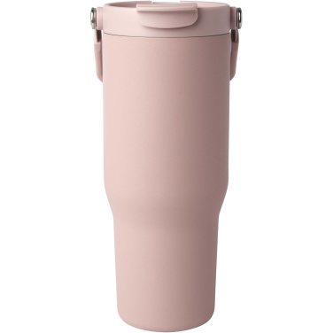 Logotrade profilprodukter bild: Bronx 900 ml vakuumisolerad termos av koppar och RCS-certifierat återvunnet rostfritt stål med ett lock med dubbla funktioner