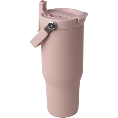 Logotrade profilprodukter bild: Bronx 900 ml vakuumisolerad termos av koppar och RCS-certifierat återvunnet rostfritt stål med ett lock med dubbla funktioner