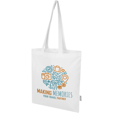 Logotrade presentreklam bild: Madras Blend 140 g/m² tygväska av GRS-certifierad återvunnen bomull 7L