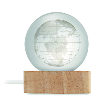 Logotrade profilreklam bild: LED-glob glasboll