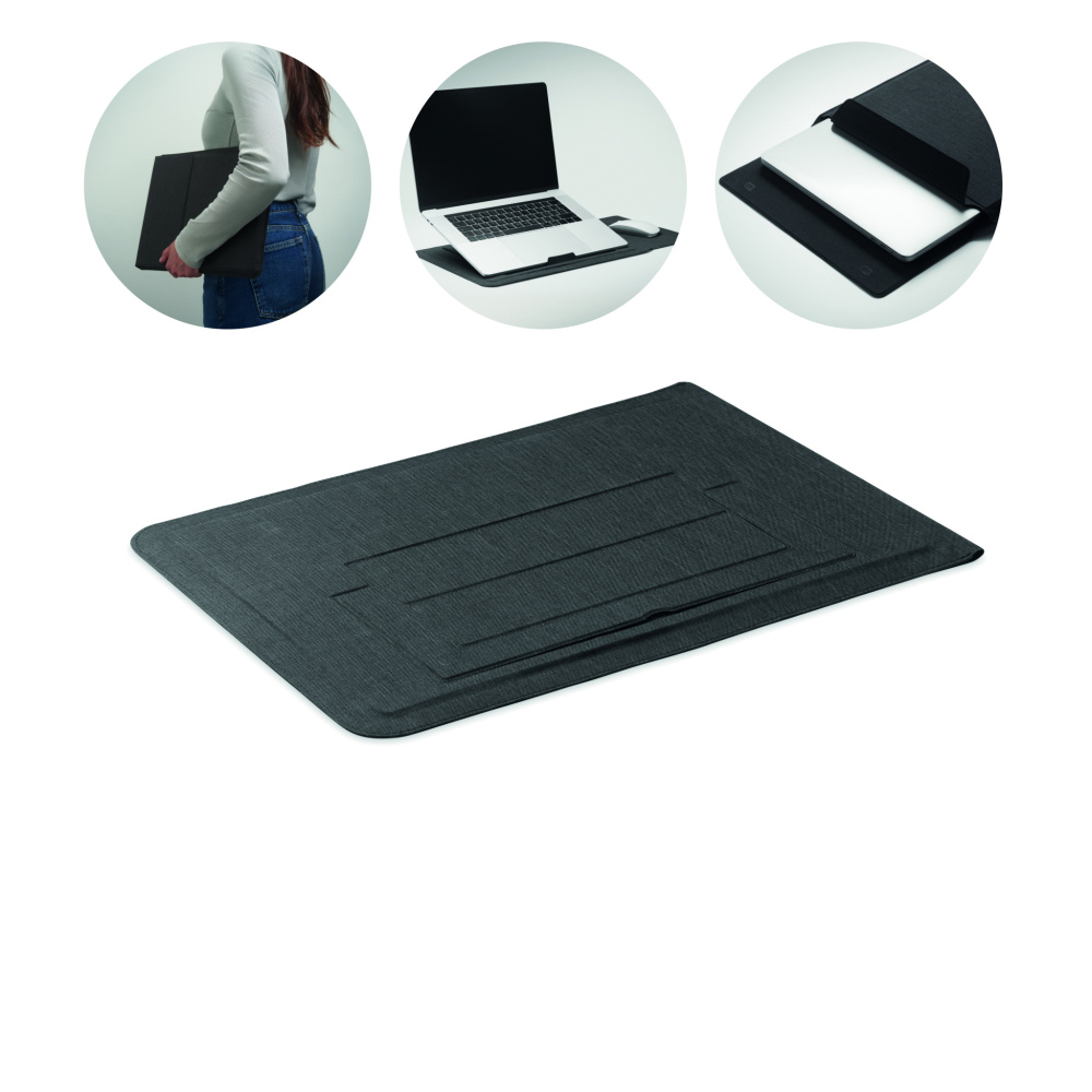 Logotrade kampanjprodukter bild: 16 tums laptopfodral i filt