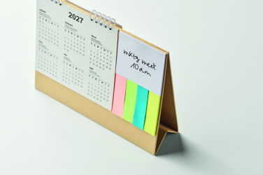 Logotrade profilprodukter bild: Skrivbordskalender med memopad