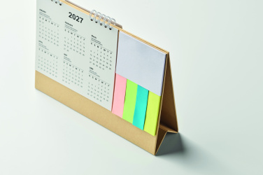 Logotrade presentreklam bild: Skrivbordskalender med memopad