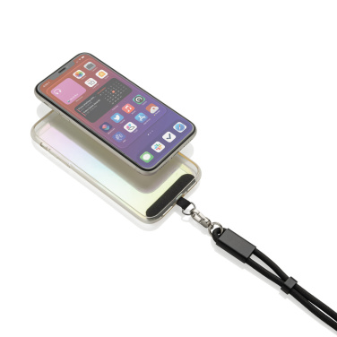 Logotrade profilprodukter bild: LoopAmp RCS RPET handledsrem för telefon med 60 W kabel