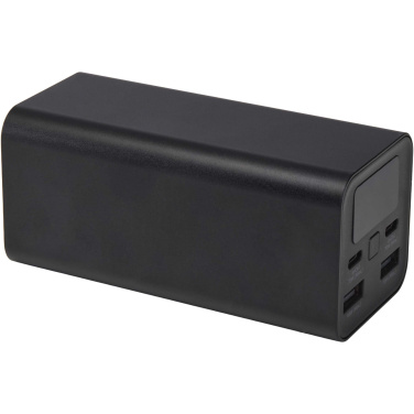 Logotrade profilprodukter bild: Acamar 20 000 mAh 70 W powerbank för bärbar dator av återvunnen aluminium