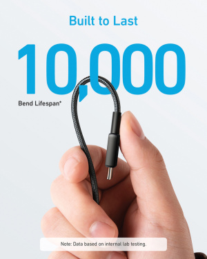 Logotrade profilreklam bild: Anker USB-C till USB-C kabel 1.8 meter 60W