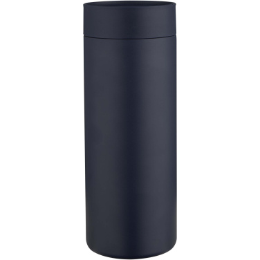 Logotrade reklamprodukter bild: Illuminate 650 ml vattenflaska av RCS-certifierat återvunnet rostfritt stål med dubbelvägg, med 3 olika lock