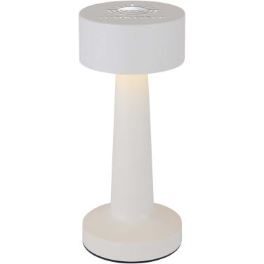 Logotrade kampanjprodukter bild: Aludra uppladdningsbar dimbar bordslampa med 3 ljuslägen