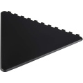 Frosty triangular recycled plastic ice scraper, Svart