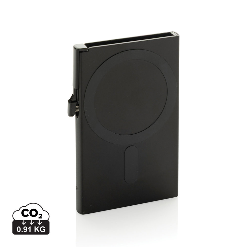 Logotrade reklamprodukter bild: Standard aluminium RFID magnetiskt kortfodral för mobil