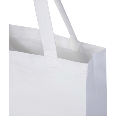 Logotrade reklamprodukter bild: Odisha 180 g/m² tygväska av ekologiskt OCS-material med bälg, 14 l