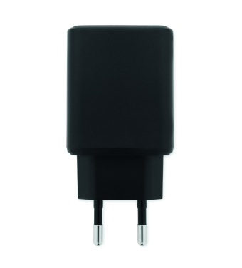 Logotrade reklamprodukter bild: EU 2-polig väggadapter/laddare