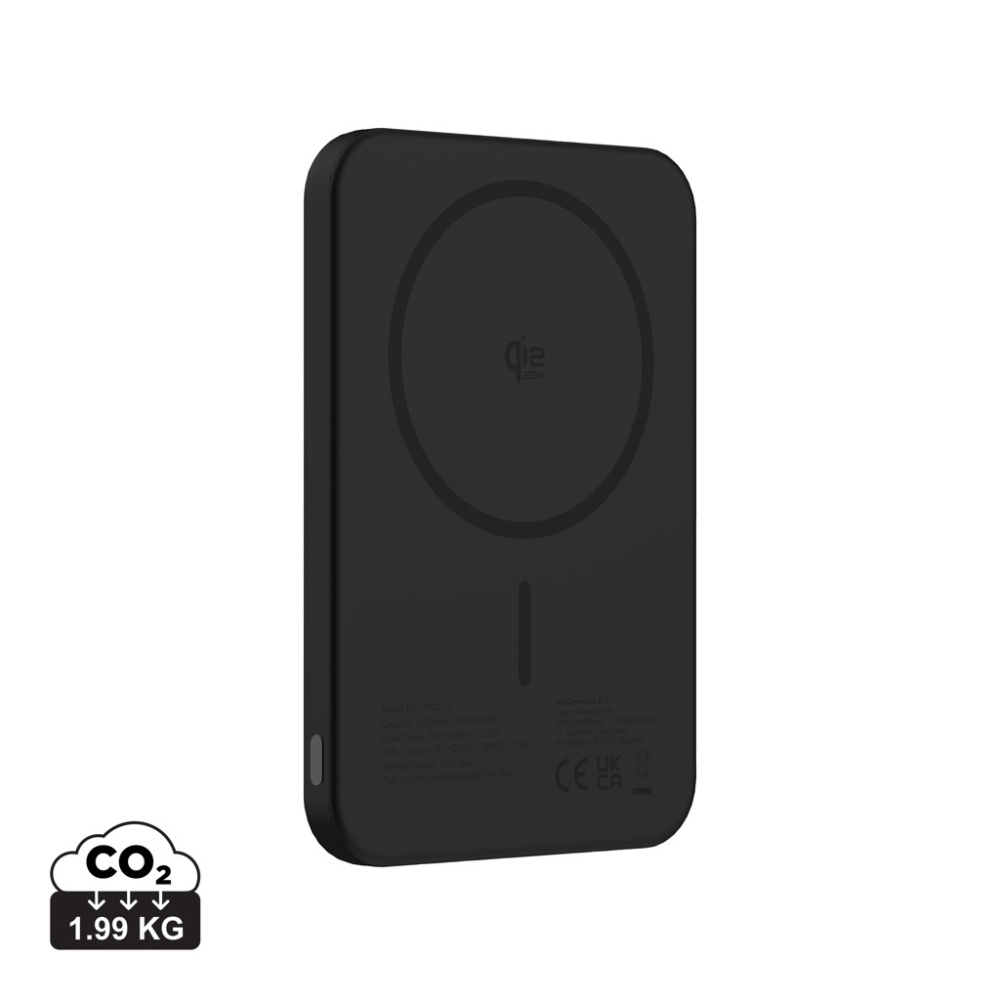 Logotrade reklamprodukter bild: Urban Vitamin Pomona 5000 mAh Qi2.2 25W magnetisk powerbank