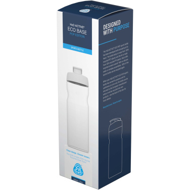 Logotrade kampanjprodukter bild: H2O Active® Eco Base 650 ml sportflaska med uppfällbart lock