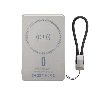 Logotrade reklamprodukter bild: Powerbank Magsafe trådlös 15W VA2616 5000 mAh RIVACASE