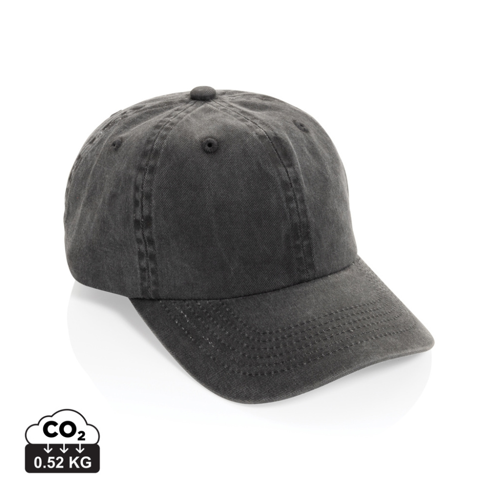 Logotrade presentreklam bild: BEAU AWARE™ Keps med 6 paneler i 270gsm tvättad bomullstwill